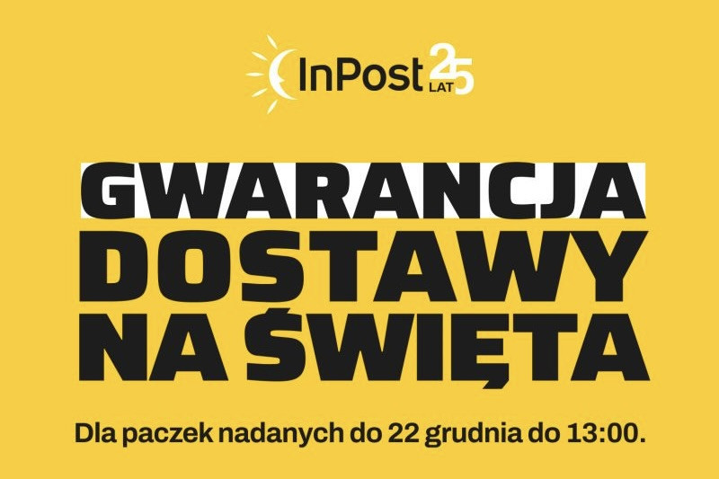 Gwarancja InPostu – zamów paczkę do 22 grudnia, a dotrze jeszcze przed wigilią