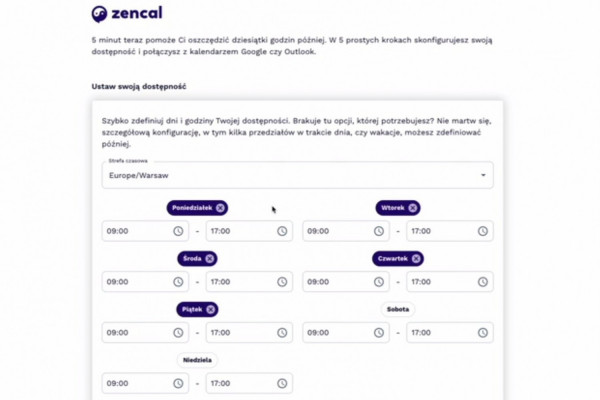 Zencal - nowe narzędzie do planowania spotkań od polskich programistów