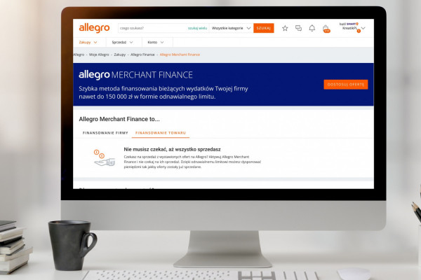 Nowa usługa finansowa Allegro dla firm – Merchant Finance